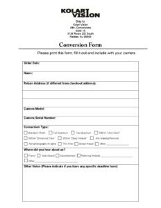 Conversion order form pdf