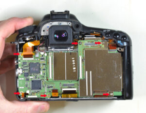 Canon EOS 7D Main PCB Screws scaled