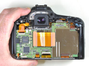 Canon EOS 7D Rear Cover Removed scaled