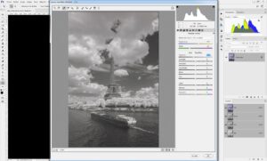 How to process black and white infrared photos