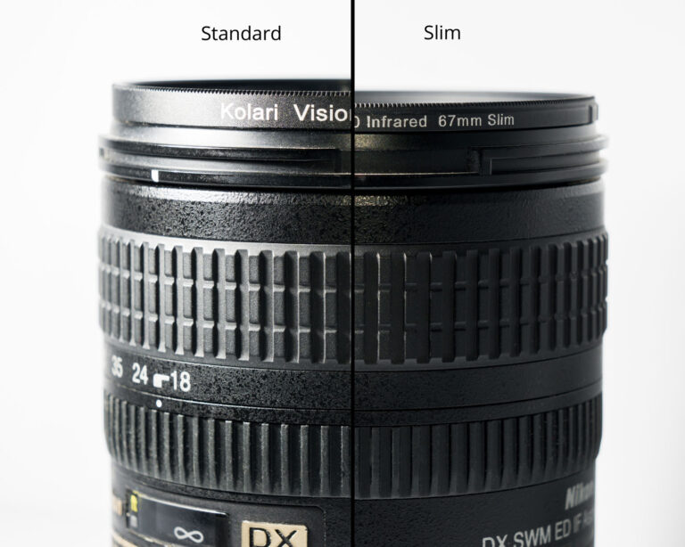 Lens thickness comparison blended crop