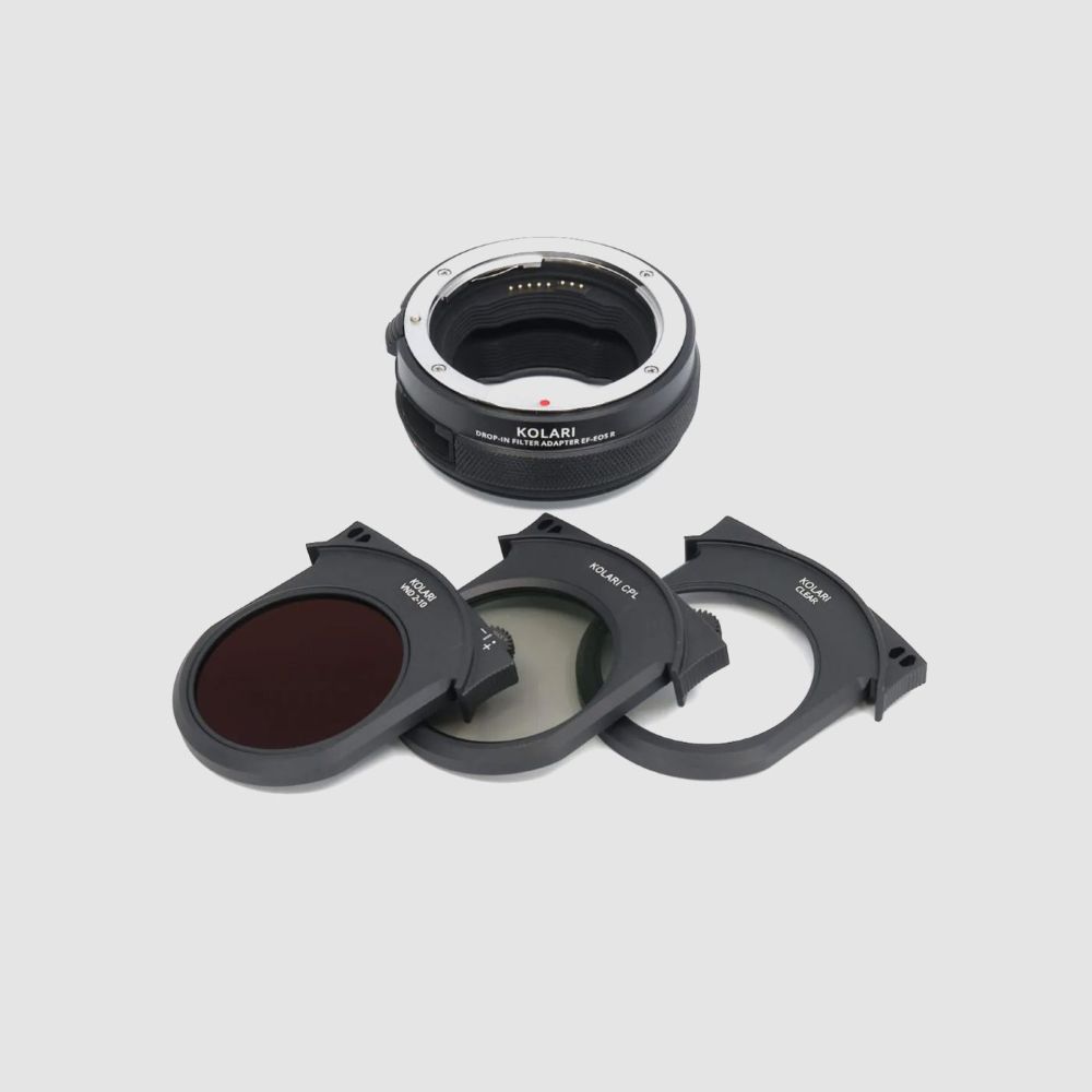 Kolari R Drop in Filters for Canon EF EOS R Lens Mount Adapter   CPL, VND, Clear