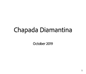 Chapada Diamantina Photo Essay pdf