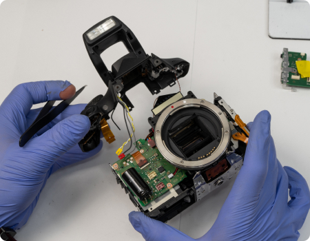 1 KOLARI VISION Canon EOS Rebel T3i Top Casing Replacement disassembled camera
