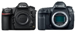 Nikon D850 and Canon 5D mk IV DSLR Cameras