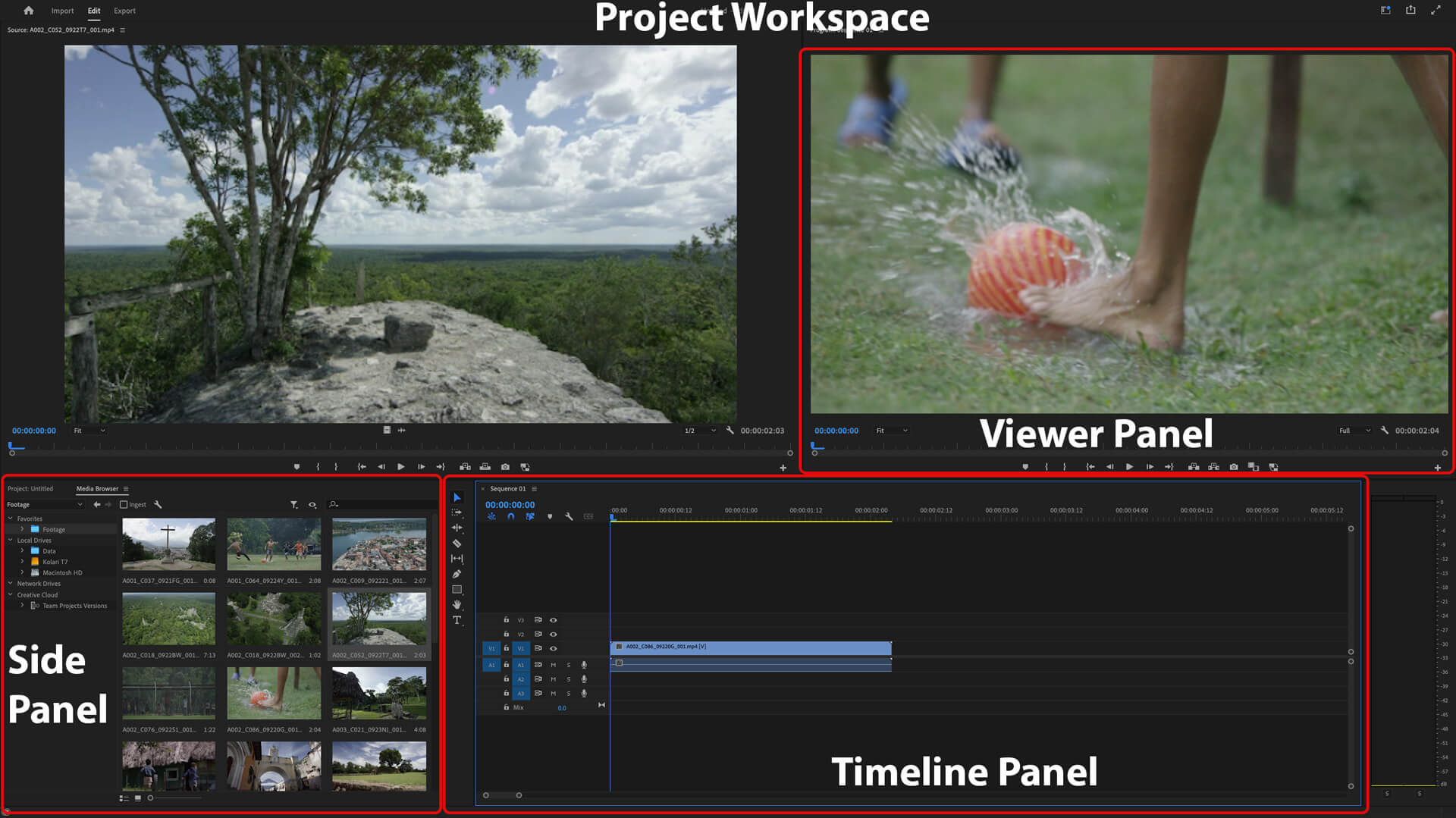 video editing workspace 1