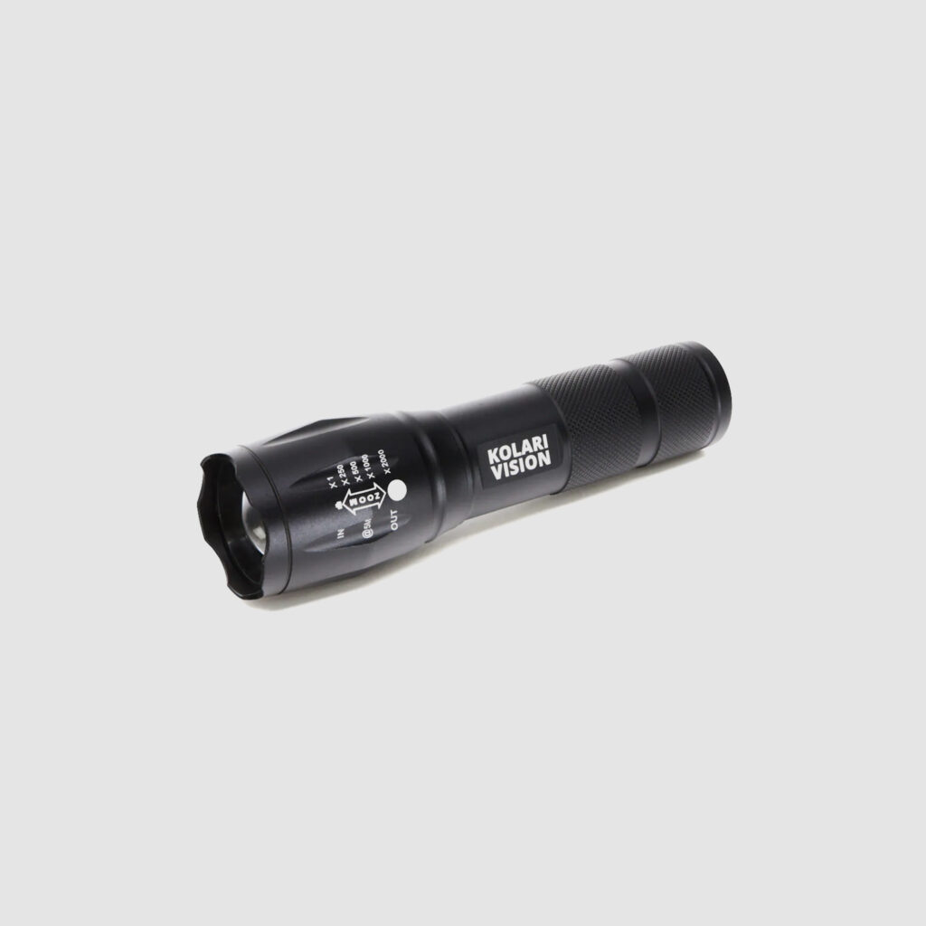 Kolari Pro UV IR Dual Flashlight (Ultraviolet/Infrared) KVFlashlightUVIR_white background product shot