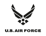 US Air Force Logo Black and White Version 1