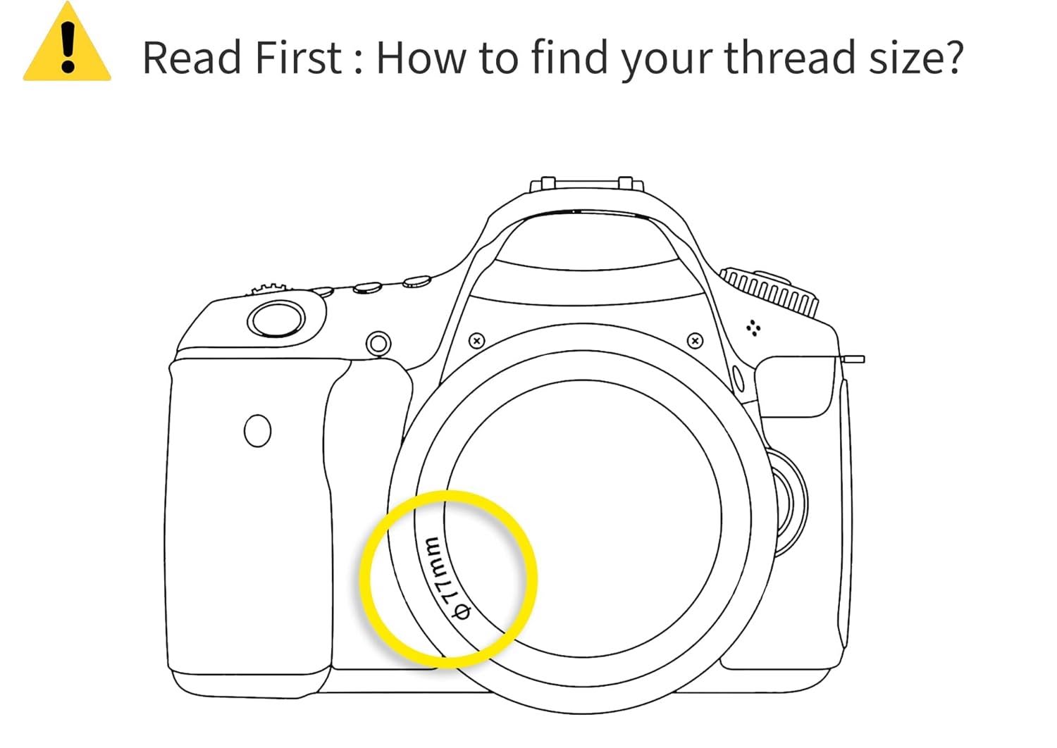 how to find filter thread size